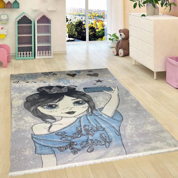 فرش اتاق کودک دخترانه